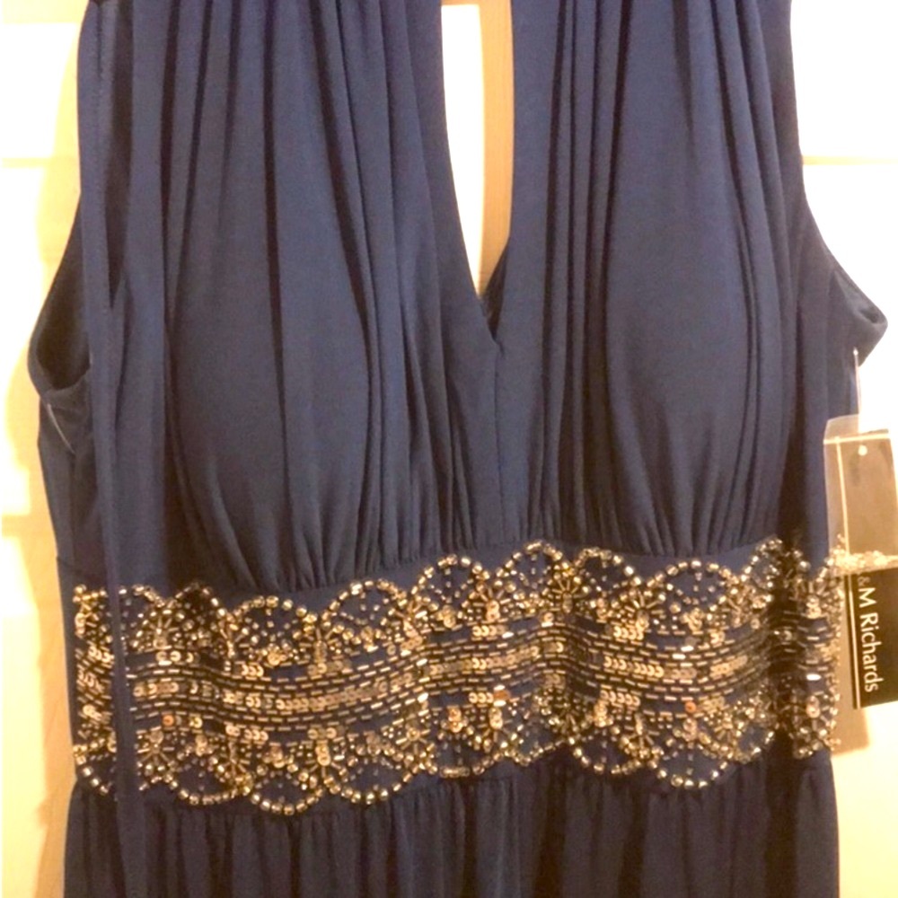 NEW R&M Richards Dress
Style # 1328 Color Peacock - Picture 3 of 6